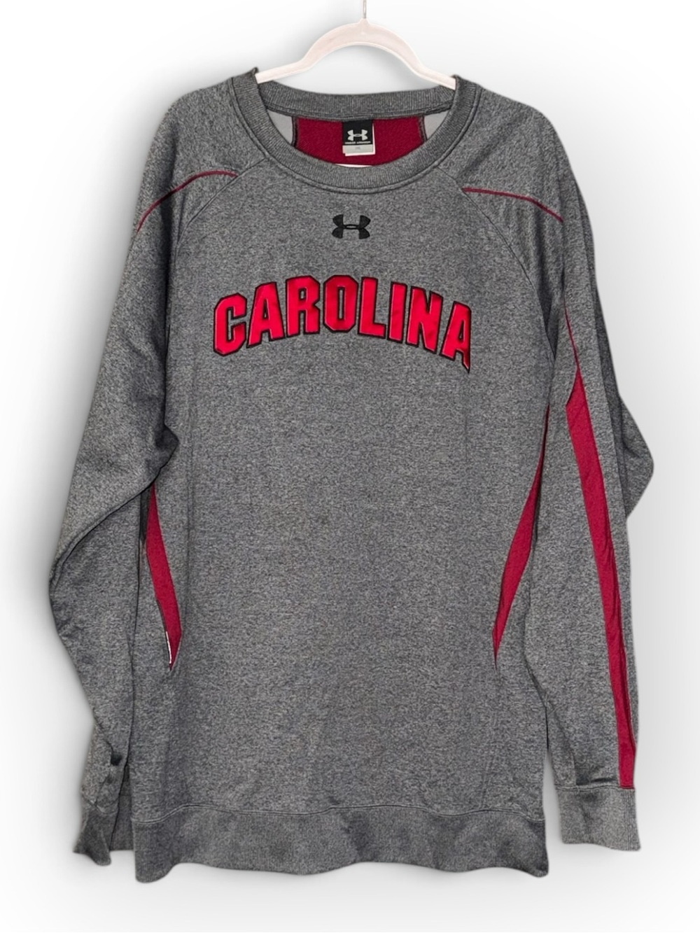 Under Armour South Carolina Gamecocks Mens Size XXL Gray Crewneck Sweatshirt EUC
